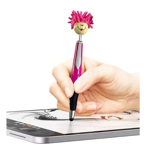 Stylus Tip Ballpoint Pen W Mop Head Screen Cleaner NEW Choose 1 - Picture 4 of 6